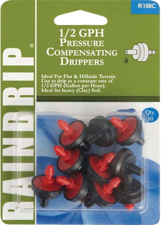 Raindrip R108CT 10-Count 1/2 GPH Drippers