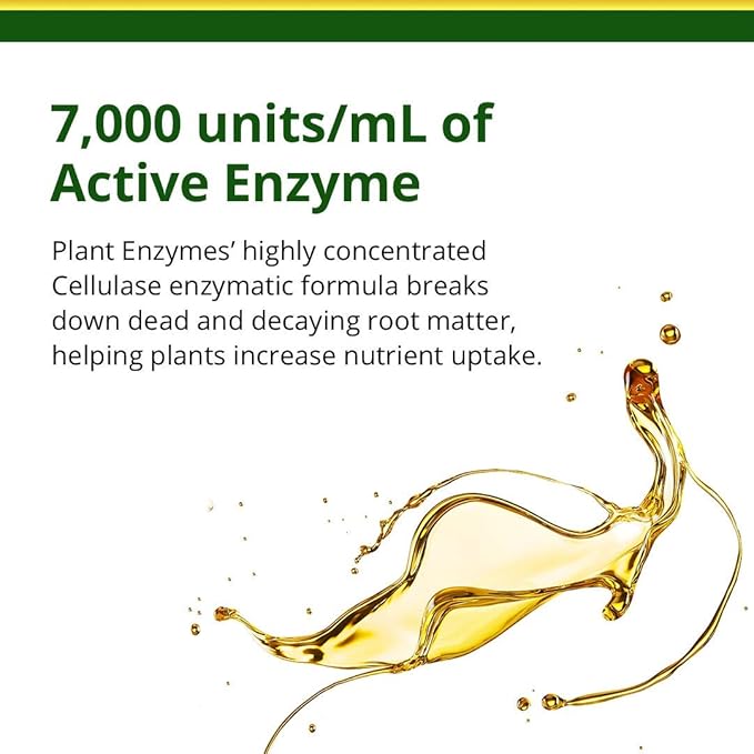 Humboldts Secret Plant Enzymes – Best Plant and Root Enzymes – 7000 Active Units of Enzyme per Milliliter – Quality Plant Food and Plant Fertilizer – Highly Concentrated – 1 Gallon