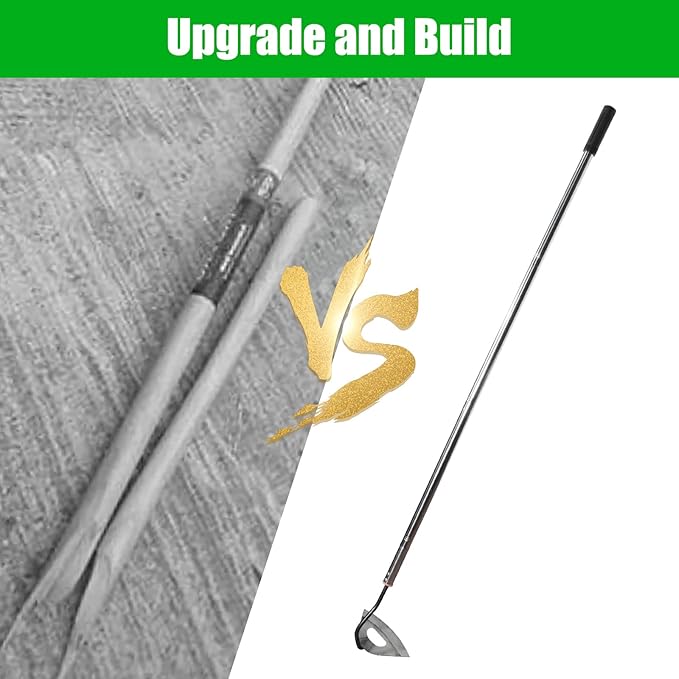 Hoe Garden Tool,All-Steel Hardened Hollow Hoe Heavy Duty Action Hoe with 55 Inch Adjustable Handle Scuffle Garden Hula Hoe with Rake for Backyard Weeding,Farm Planting (1 Pack Long Handle Hoe)