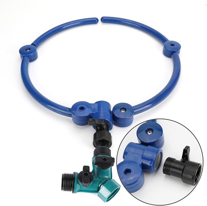 360° Tree Water System Tree Watering Ring Flower Sprinkler Garden Watering Circle Irrigation System for New Tree Outdoor Plants Raised Garden Beds Shrubs Plants, Flower Beds (4)