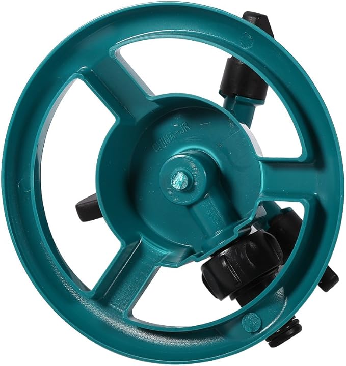 ViaGasaFamido Garden Sprinkler Automatic 360° Circle Rotating Watering Sprinkler Irrigation System Lawn Sprinkler with 3 Nozzle Pipe Hose for Yard Large Area