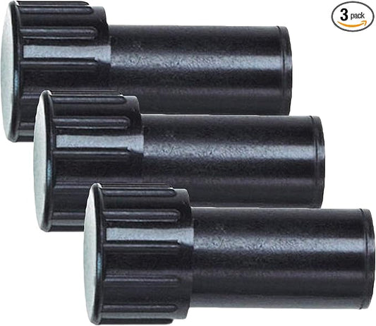 Raindrip 304G00UB 5/8-Inch Hose End Plug with 3/4-Inch Cap, Loose, Black (Pack of 3)