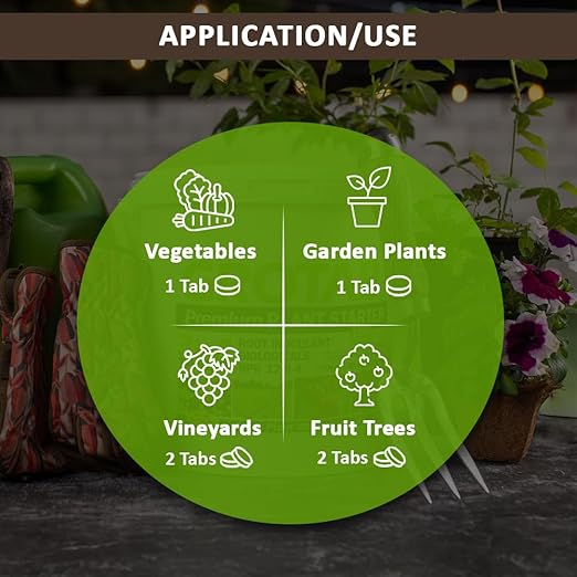 GROTAB 3-in-1 Plant Food Tablets 1500 Tabs Natural 12-8-4 Plant Fertilizer Outdoor Indoor All-Purpose Flower Garden Vegetable Greenhouse Plant Fertilizer with Mycorrhizal Trichoderma Microbials