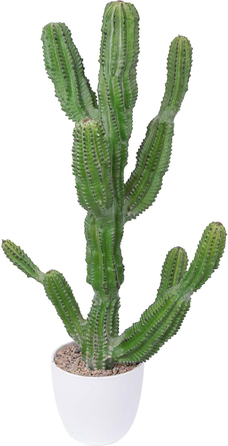 Artificial Cactus 26inch Faux Cacti Fake Saguaro Plants for Indoor Outdoor Home Office Garden Decor