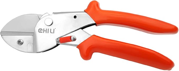 7" Pruning Shears with SK-5 Blades, Bypass Anvil Pruner, Hand Pruner, Clippers for Gardening Tools, Hi-Leverage Type (Ø ≦ 17MM), Made in Taiwan