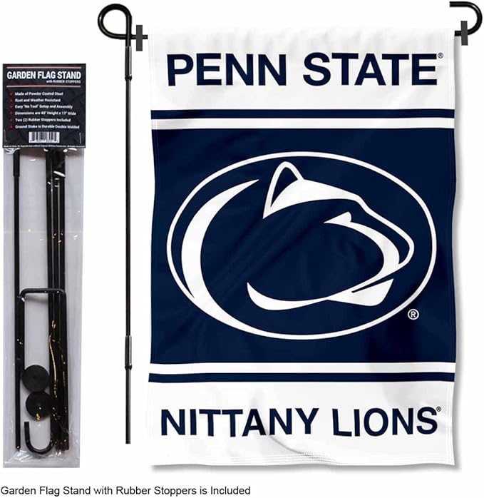 College Flags & Banners Co. Penn State Nittany Lions WE are Garden Flag with Stand Holder