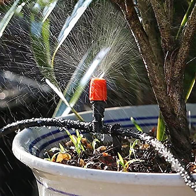 50 Pcs Irrigation Drip Support Stakes for 1/4 Inch Universal Drip Tubing, Drip Hose Stakes for Irrigation, Greenhouse, Garden, Vegetable, Flowers