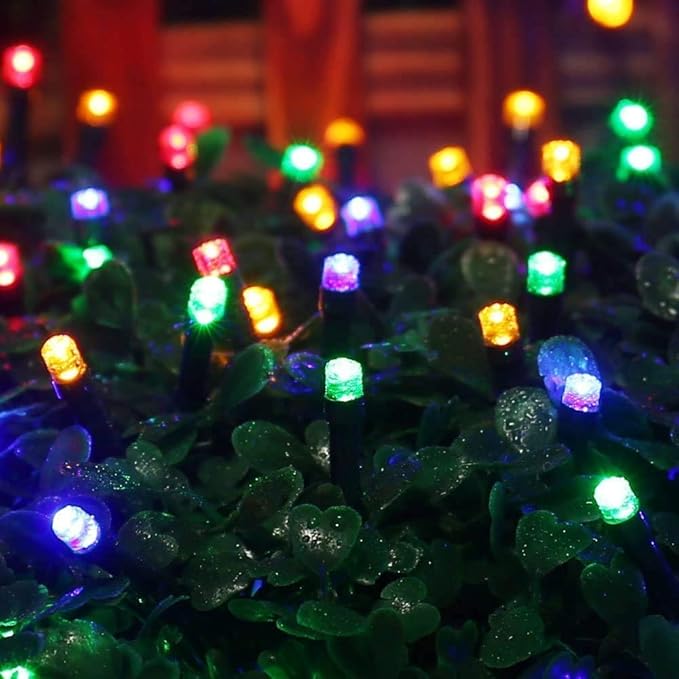 Christmas Lights 66FT 200 LED String Lights with 8 Modes Connectable Waterproof Plug-in Twinkle Fairy Lights for Home, Garden, Party, Holiday, Tree, Christmas Decorations (Multicolor)