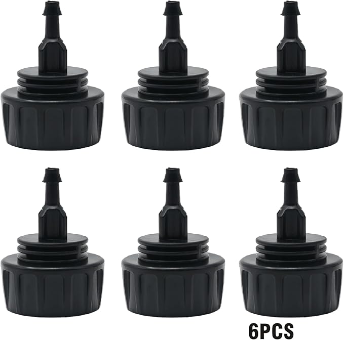 6 Pcs 1/4" Drip Irrigation Tubing Faucet Adapter 3/4" to 1/4" Drip Irrigation Tubing Garden Hose Adapter Irrigation Hose Connection