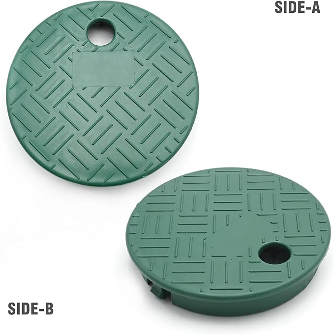 2/4 Pcs ID 5.5" OD 6" Valve Box Cover Lid for Sprinkler Irrigation System (6 inch 4 PCS)