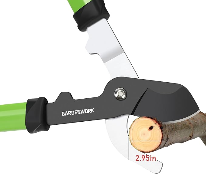 Garden Loppers,28" Branch Cutter with SK5 Carbon Steel Sharp Blade,Loppers for Tree Trimming Heavy Duty with 2.95in Clean Cut Capacity for Shrubs and Branches