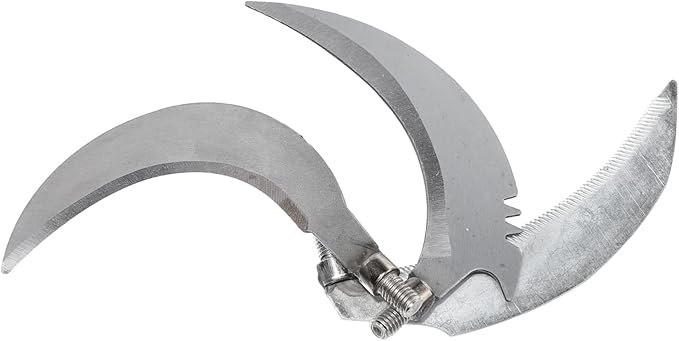 DOITOOL Gardening Sickle 6pcs Carbon Harvest Weeder Weeders Handle Heads Sickles Hand Replacement Steel Tools Chopping Fishing Parts Manual Gardening Without Accessories Weeding Supplies