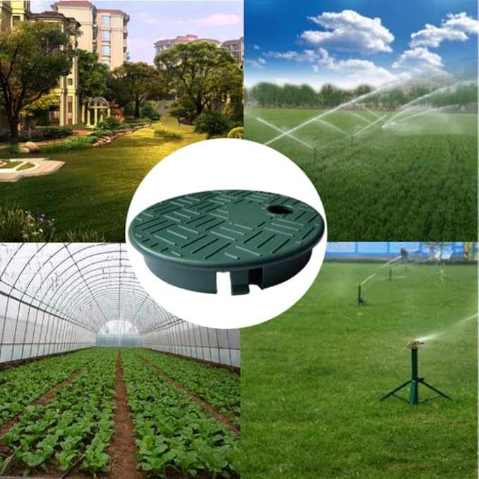 2 Pcs Sprinkler Valve Box Cover, Cover for Irrigation System, Round ID 5.5" OD 6" Sprinkler Valve Box Cover Lid, for Sprinkler in Ground Outside