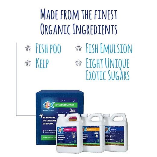 FOOP Nutes Bloom Starter Pack: Get Tight Buds, Awesome Terpenes, and an Explosion of Trichomes | Infused with Cal/Mag, and Silica | Certified Organic | Three 32oz Bottles