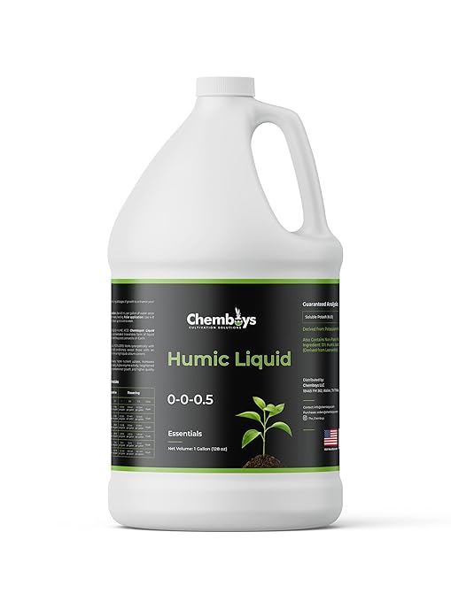 Chemboys Organic Humic Acid with Fulvic – Liquid Carbon Concentrated Plant Supplement for Increased Nutrient Uptake, Soil, Lawns, Hydroponics & Garden – Soil Conditioner Plant Food Enhancer