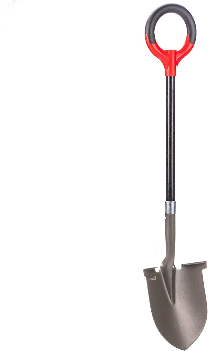 Radius Garden 25211 Pro-Lite Carbon Steel Shovel, Red