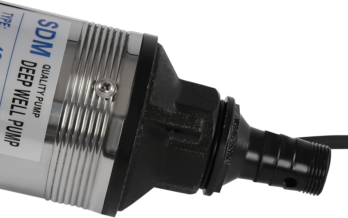 Deep Well Submersible Pump 110V 370W Electric Solar Powered Water Pump, 16 GPM Flow, 157ft Lift, Farm Ranch Irrigation Submersible Bore Hole Deep Well Pump 3420 RPM