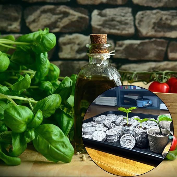 100 Pack 40mm Peat Pellets Seeding Soil Block for Nursery Pots Seed Starting Plugs