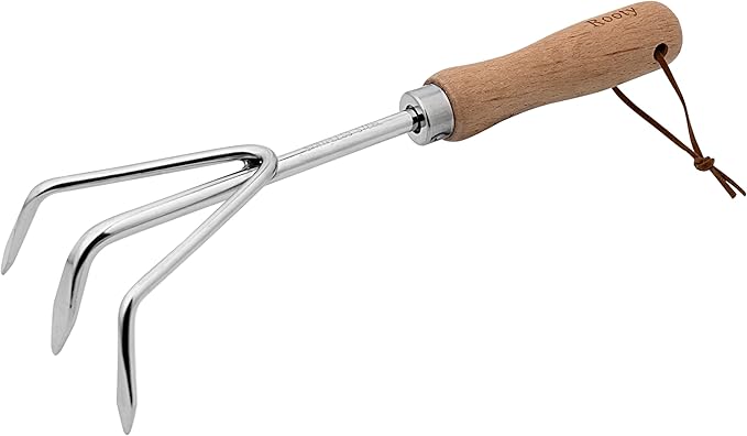 Rooty Garden Tool Set of 7 Pieces Stainless Steel Heavy Duty Gardening Kit Easy for Garden Cultivating Soil Lossening Transplanting Digging for Garnden Lover