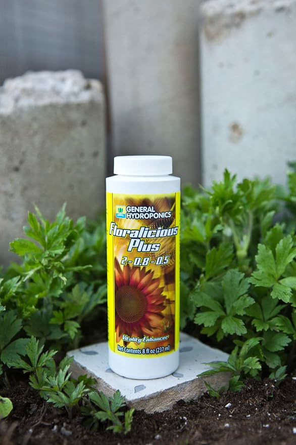 General Hydroponics Floralicious Plus, Vitality Plant Food, 2-0.8-0.5, 8 fl. oz.