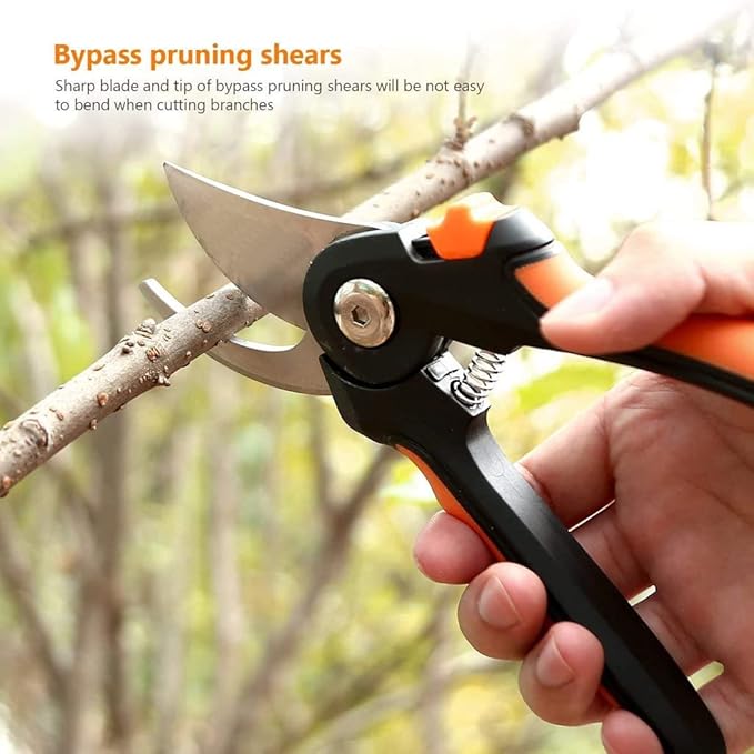 Garden Tool Set, 9 Pcs Stainless Steel Heavy Duty Garden Tool, Gardening Tools with Water Proof and Never Mould Tote, Gardening Gifts for Men and Women