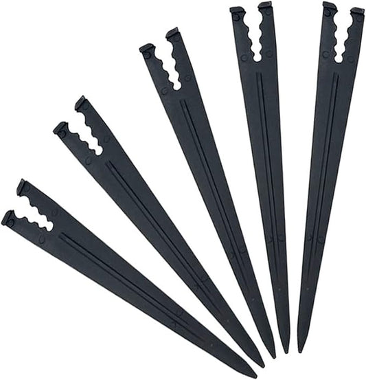 60 Pcs Drip Irrigation Stakes for 1/8" 1/4" Drip Tubing Hold Stakes for Garden Hydroponics Growing