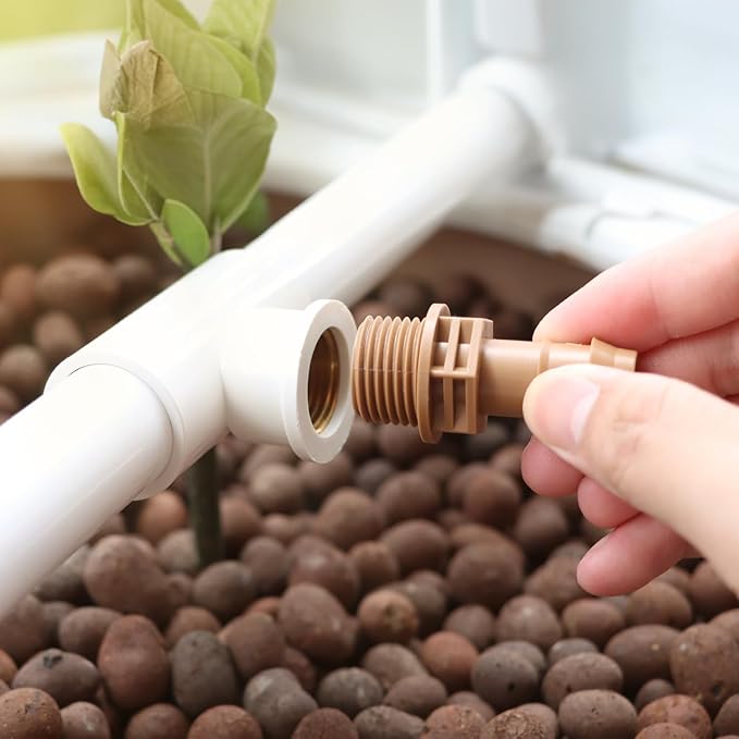 12 Pieces 1/2 Inch PVC to 1/2 Inch Drip Irrigation Adapter Fittings, 1/2" Male Pipe Thread(MPT) x 1/2" Drip Line Barbed Coupling Connectors 1/2-in PVC to 1/2-in Poly Tubing Adapter