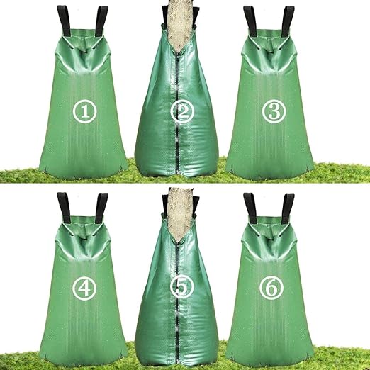 Tree Watering Bag, 20 Gallon Water Bags for Trees Slow Release Drip Irrigation Bag for Trees (6 Packs)