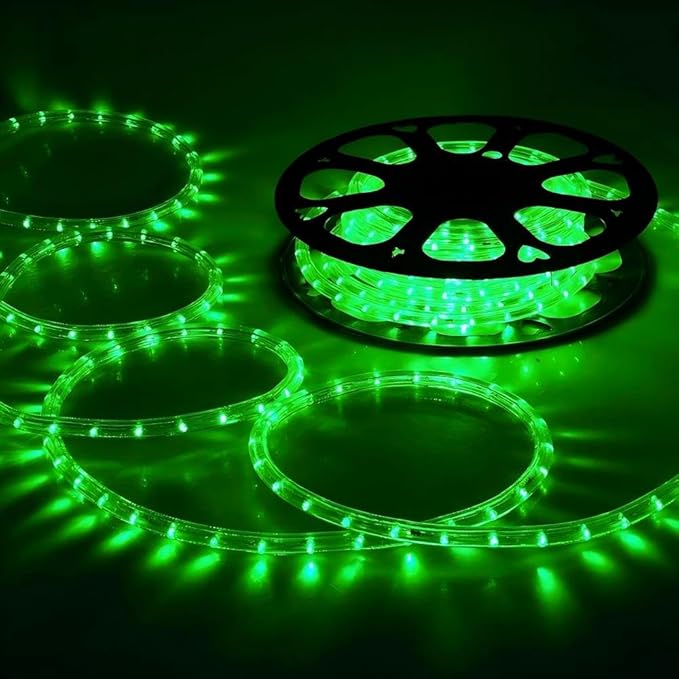 100ft LED Rope Lights Outdoor, 720 LED Connectable and Flexible Tube Lights with 8 Modes, Waterproof LED Rope Lighting for Garden, Patio, Pool, Bedroom, Party, Indoor Outdoor Christmas Decor (Green)