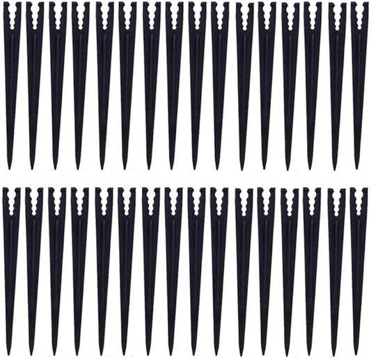 200 Pcs Plastic Irrigation Drip Support Stakes for 1/4-Inch Tubing Hose 4/7 or 3/5 Irrigation Hose Holder&Emitters/Drip Irrigation Kits/Garden Tools for Vegetable Gardens Flower Beds Herbs Garden