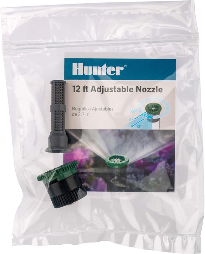Hunter Industries 12A Hunter, 12' Adjustable Irrigation Spray Nozzle, Green