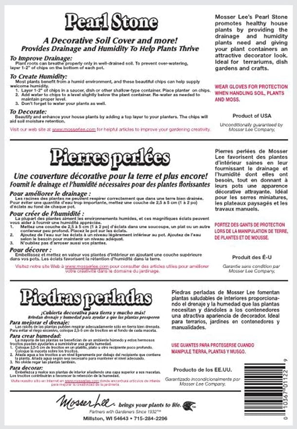 Mosser Lee ML1122 Pearl Stone Soil Cover, 5 lb.