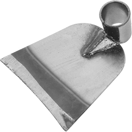 POPETPOP Hand Hoe Head Replacement - Stainless Steel Garden Hoe Head, Handheld Round Eye Hoes, Gardening Tool for Agriculture Digging Loosening