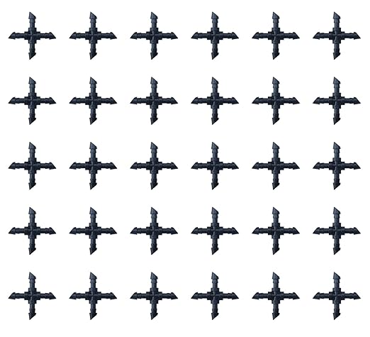 Sowaka 30 Pcs Drip Irrigation Fittings Kit Black 1/4 Inch Tube End Goof Hole Plugs Irrigation Stoppers for Drip Systems Home Garden Lawn Supplies (4-Way Connectors)