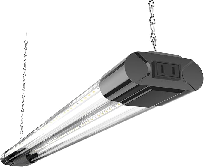 BBOUNDER 1 Pack 2ft LED Grow Light, Sunlike Full Spectrum Integrated Plant Light for Hydroponic Indoor Plant Seedling Veg and Flower, Plug in Plant Light with On/Off Switch