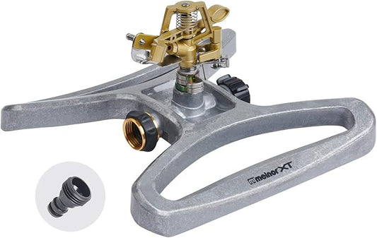 Melnor 65051-AMZ Pulsating Sprinkler with QuickConnect Product Adapter, Amazon Bundle
