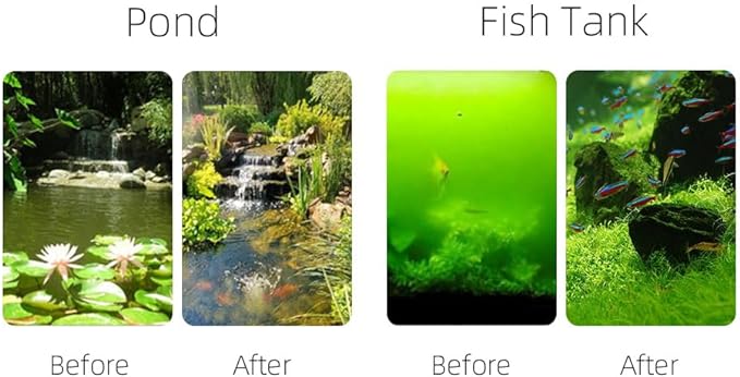 2 Pack 13 Watts UV UVC G23 Base Germicidal Ultraviolet Light Bulb Compatible w/Jebao Pond Sunsun Grech, UV Light for Pond