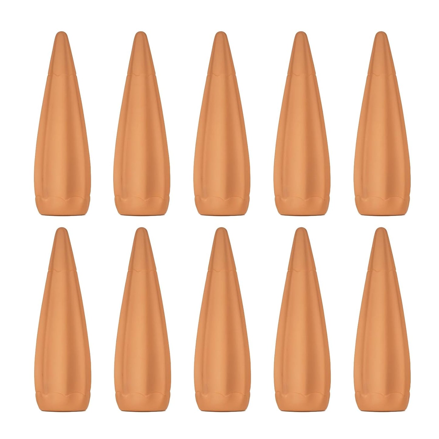 Terracotta Self Watering Spikes - 10 Pcs Potted Plant Watering Devices Vacation Self-Watering Stakes for Outdoor, Indoor Plants, Wine Bottle