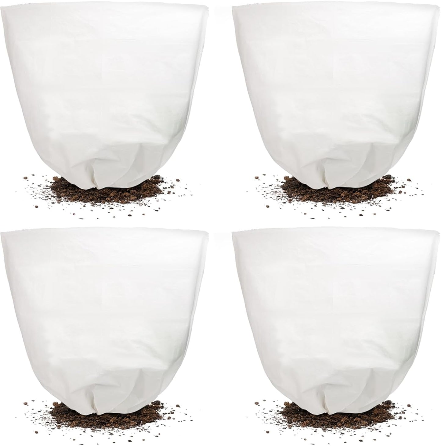 Svepndic 2 PCS Winter Plant Covers Freeze Protection,39X39 Reusable Plant Protector Bag with Drawstring,Winter Plants Jacket Warm Shrubs Cover Blanket Frost Protection for Outdoor Garden Plants