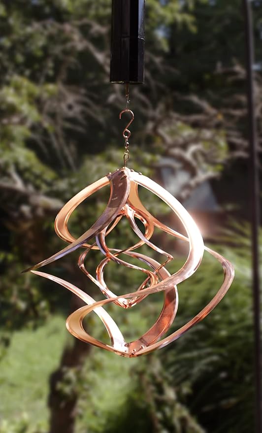 Red Carpet Studios Cosmix Copper Double Wind Sculpture, Small (31058), 14 Inch