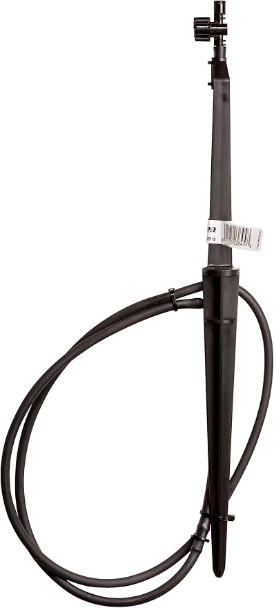 Rain Bird MSSTKTF1S Drip Irrigation Micro-Spray on Adjustable Height Staked Riser with 1/4" Tubing and Barbed Coupler, 360° Full Circle Pattern, 0-13.5' Spray Distance (Pack of 2)