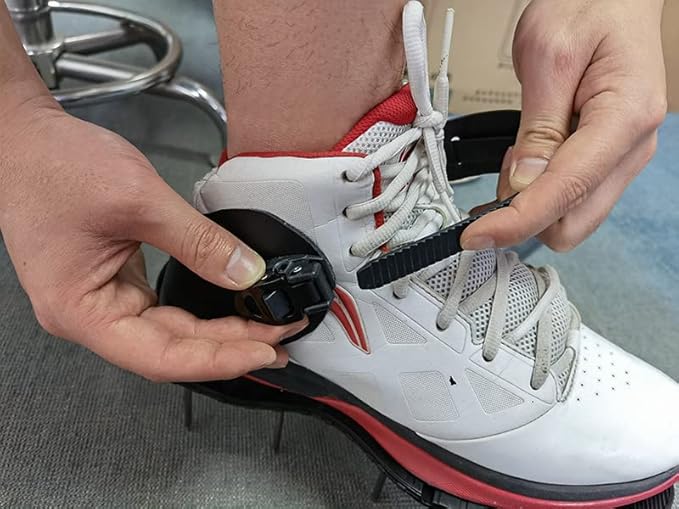 Lawn Aerator Shoes- with Upgraded Strap Design and Non-Slip Adjustable Snap-Soil Yard Aerator Tool for Aerating Patio Garden-Pre-Assembled Grass Aerator Shoes for Lawn