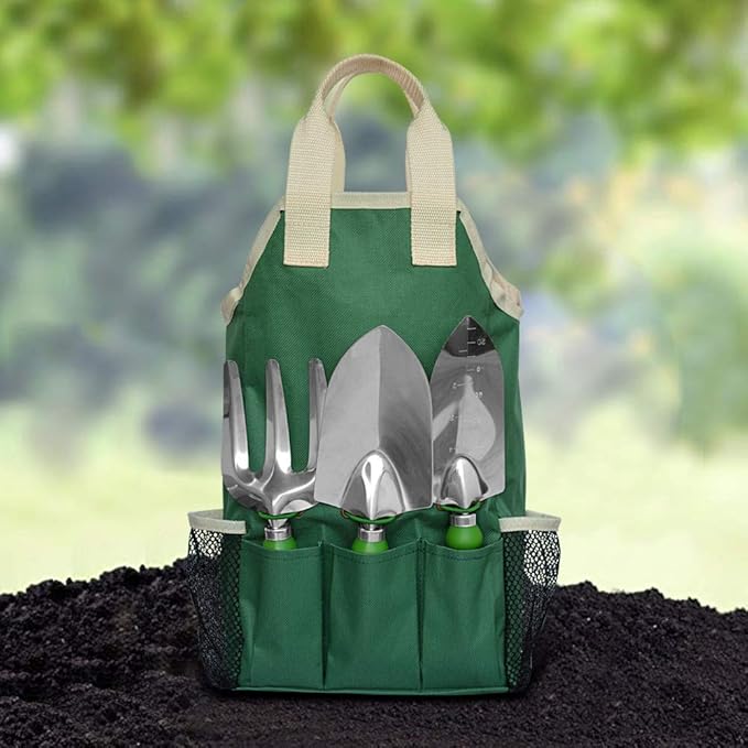 11-Piece Gardening Tool Set, Garden Tool Kit with Tote Bag, Adjustable Apron, and Gardening Accessories, Perfect Gardening Gifts for Women and Men