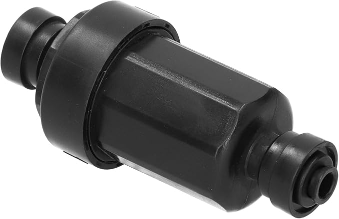 1/4in Irrigation Filter with Stainless Steel Strainer Quick Connect Filtration System for Courtyards Gardens Agriculture Black 3.9x1.6in