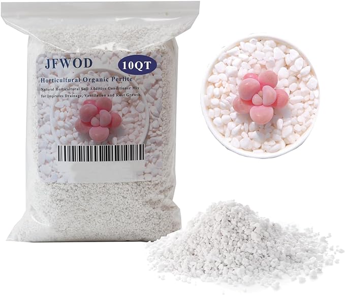 10 Quart Organic Perlite Horticultural Soil Amendment for Plants and Enhanced Drainage Enhanced Growth
