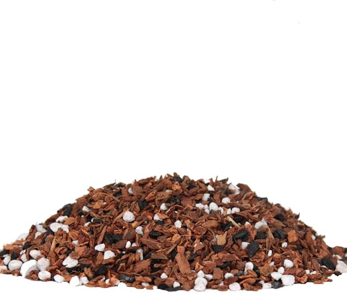 Potting Soil with Perlite, peat Moss, Coconut, Charcoal and fine Orchid bark for Young Plants & Orchid Seedlings All Natural Orchid bark Potting Mix for Potting Soil Indoor Plants