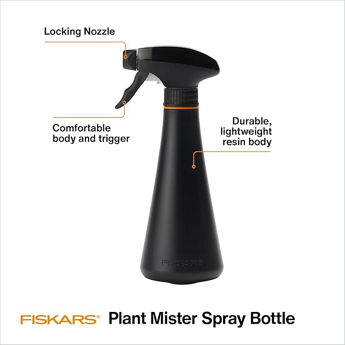 Fiskars Plant Mister Spray Bottle (10 oz), Fine Mist for Indoor or Outdoor Gardening and Delicate Houseplants, Made with Lightweight and Durable Recycled Plastic