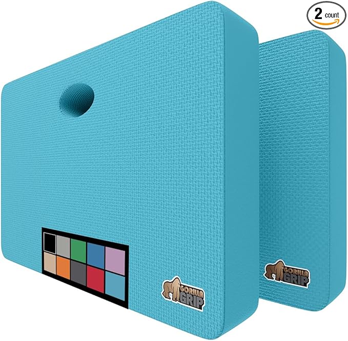 Gorilla Grip Extra Thick Kneeling Pad, Supportive Soft Foam Cushioning for Knee, Water Resistant Construction for Gardening, Bathing Baby, Workout Supplies, Lightweight, Garden Work Gifts