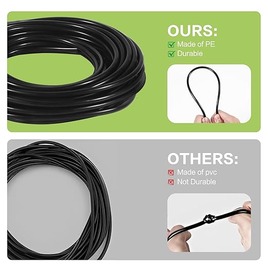 Depel Drip Irrigation Kit,49ft Quick Connect Garden Watering System Raised Bed Watering System Automatic Irrigation System with 1/4"Tubing, Sprinkler Nozzles for Greenhouse Patio Plants