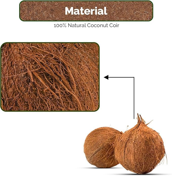 UBICON Coco Coir Block - Organic Garden Soil for Indoor & Outdoor Gardens and Greenhouses; Each 11 Pound Block Gets About 20 Gallons, Excellent Aeration, Retains Water